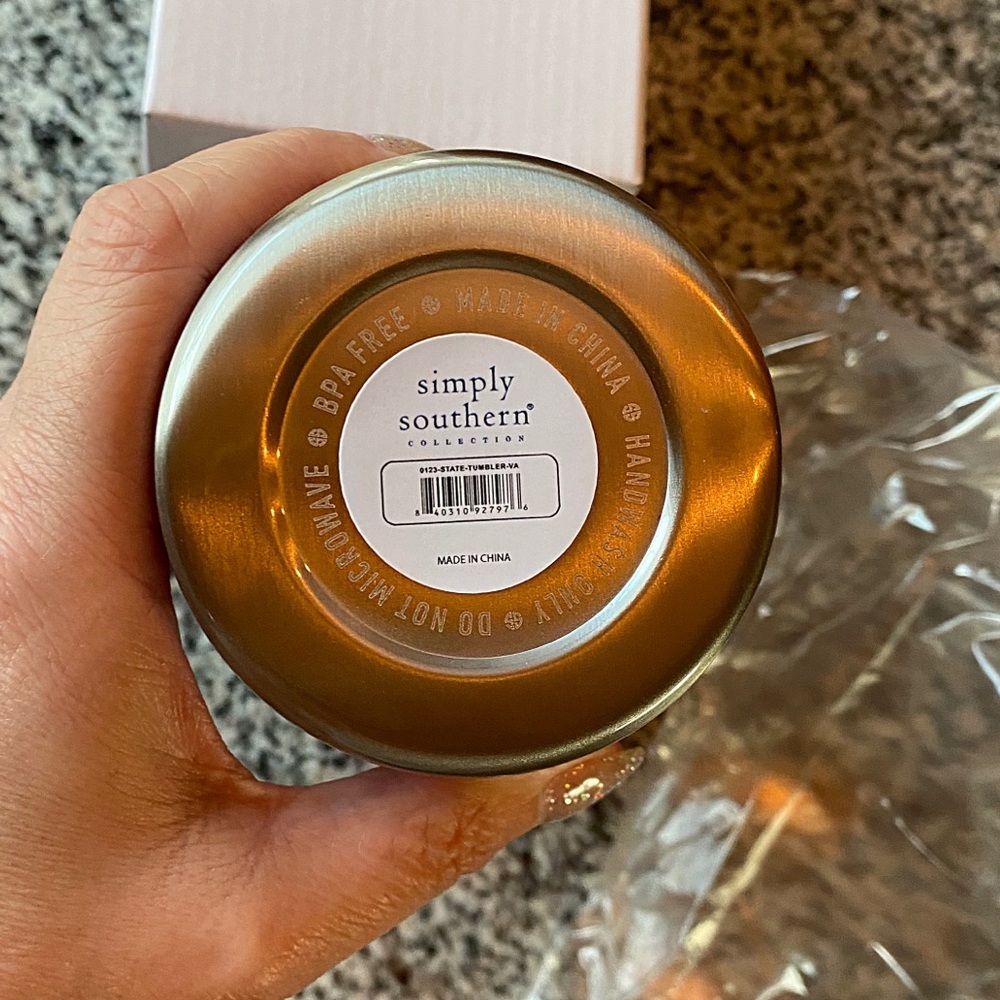 ♥️💖 Simply Southern Virginia State Stainless Steel Tumbler BPA Free NIB - Picture 3 of 5